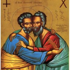 Alle sollen eins sein, damit die Welt glaubt – die Ikone der Apostelbrüder Andreas und Petrus